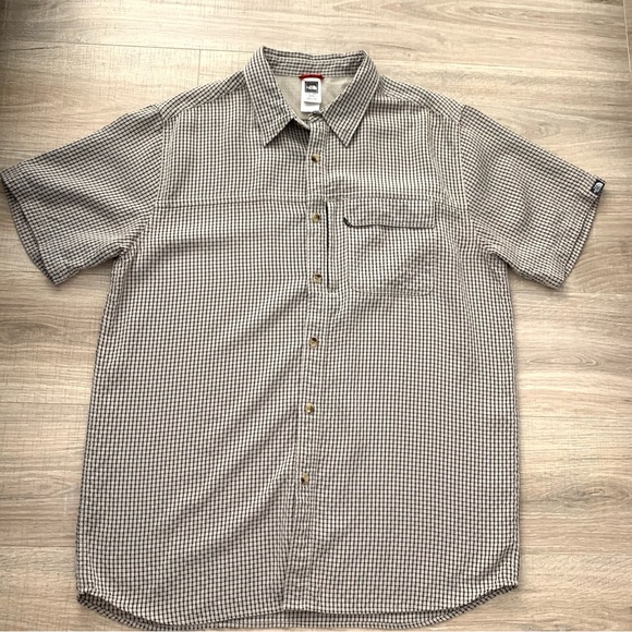 The North Face Other - The North Face Button Down Sportswear Plaid Short Sleeve Hiking Mens Shirt Sz XL